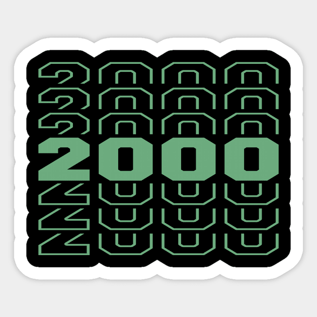 2000 Sticker by Motiejus